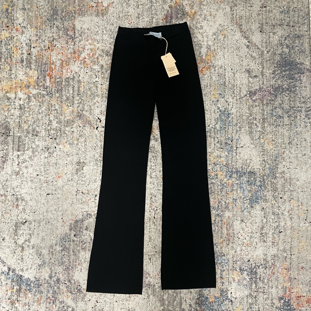 NWT Aya Muse Black Rivoli Trousers size L.